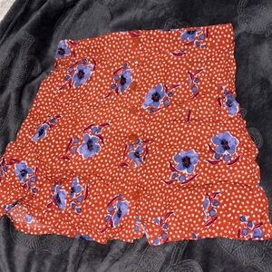 Orange and violet skirt